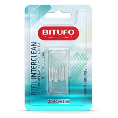 Refil para Escova de Dente Bitufo Interclean Cilíndrica